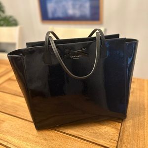 Kate Spade Mavis Street Taden Tote - Glitter Sparkle Navy Blue